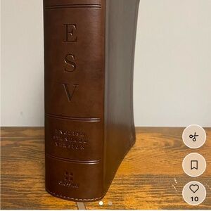 Brown True-tone ESV Study Bible EUC